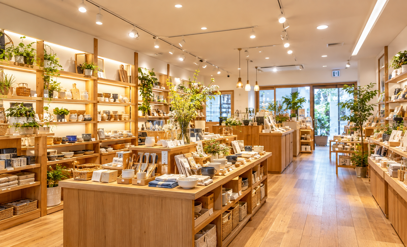 LED照明で明るくなった店舗内のイメージ